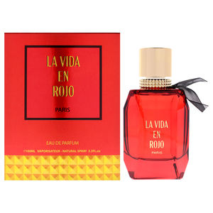 La Vida En Rojo by Lomani for Women - 3.3 oz EDP Spray